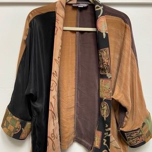 Carol Mier | Silk + Tapestry Kimono | Fits like a Medium
